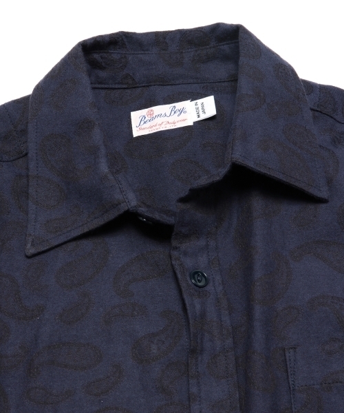 BEAMS BOY（ビームスボーイ）の「BEAMS BOY / ペイズリー スリットシャツワンピース②（シャツワンピース・レディース・チャコールグレー/ネイビー・ONE SIZE）」の19枚目の写真