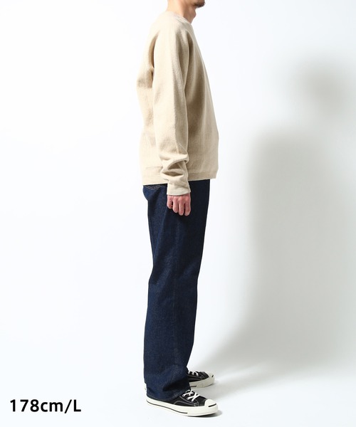 ADAM ET ROPE'（アダムエロペ）の「デニムスラックス（スラックス・メンズ・ダークインディゴブルー/ライトインディゴブルー・S/M/L/XL）」の13枚目の写真