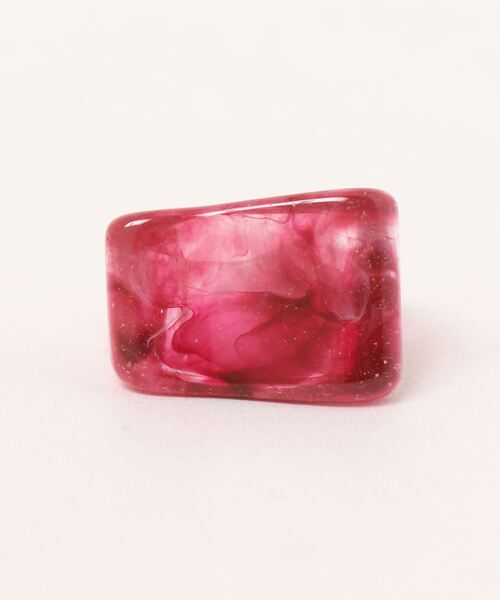 minia（ミニア）の「歪みスクエアフォルムのマーブルリング　◇（リング・レディース・クリア/パープル/ブラウン/グリーン・FREE）」の15枚目の写真