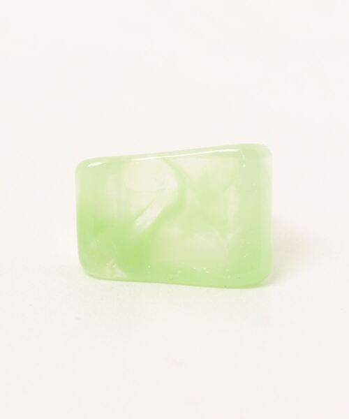 minia（ミニア）の「歪みスクエアフォルムのマーブルリング　◇（リング・レディース・クリア/パープル/ブラウン/グリーン・FREE）」の13枚目の写真