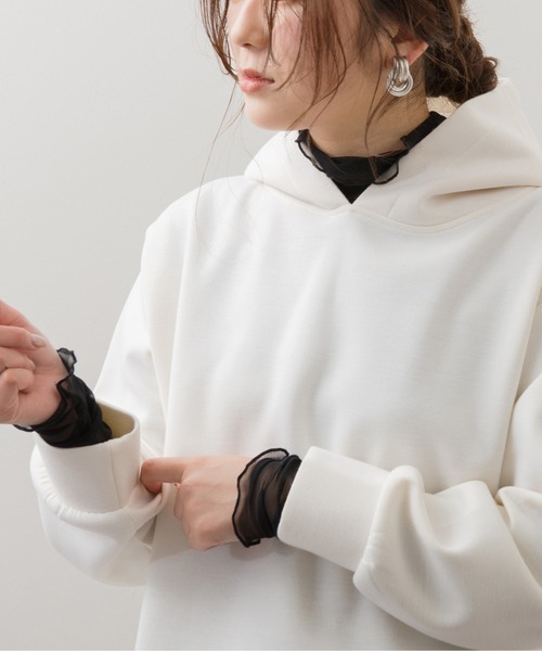 Ambre Neige(アンブルネージュ)の「シアーメロウタートル/【WEB/EC限定商品】(その他トップス・レディース・ラベンダー/ベージュ/ブラック・FREE)」の8枚目の写真