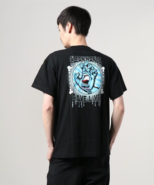 SANTA CRUZ スクリーミングハンド SKATEBOANUS Tシャツ L SANTACRUZ(サンタクルーズ)/半袖Tシャツ/ｽｸﾘｰﾐﾝｸﾞﾊﾝﾄﾞ/LTD CLEAN