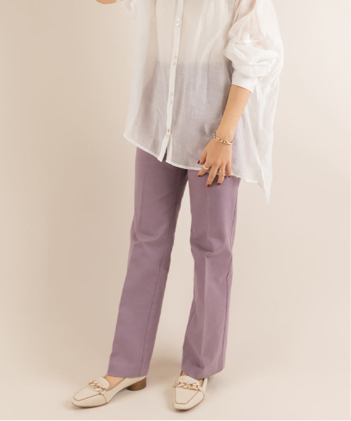 RANDA(ランダ)の「起毛ストレッチパンツ(その他パンツ・レディース・パープル/ピンク/アイボリー・1/0)」の19枚目の写真