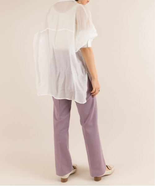 RANDA(ランダ)の「起毛ストレッチパンツ(その他パンツ・レディース・パープル/ピンク/アイボリー・1/0)」の6枚目の写真