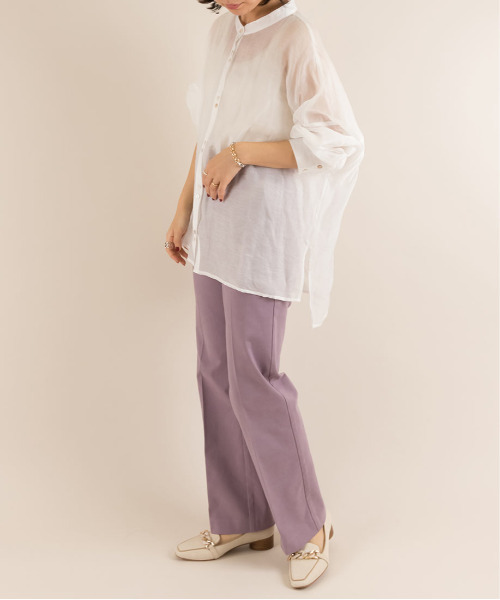 RANDA(ランダ)の「起毛ストレッチパンツ(その他パンツ・レディース・パープル/ピンク/アイボリー・1/0)」の21枚目の写真