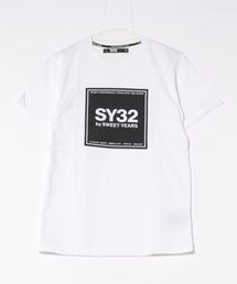 SY32 by SWEET YEARS | 【SY32 by SWEET YEARS】SQUARE LOGO T(Tシャツ/カットソー)