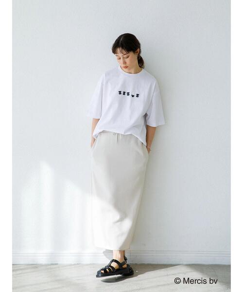koe（コエ）の「miffy&teddy tshirts*（Tシャツ/カットソー・レディース・ホワイト/チャコールグレー・MEDIUM/LARGE）」の4枚目の写真