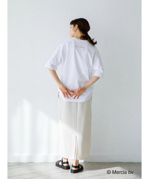 koe（コエ）の「miffy&teddy tshirts*（Tシャツ/カットソー・レディース・ホワイト/チャコールグレー・MEDIUM/LARGE）」の12枚目の写真