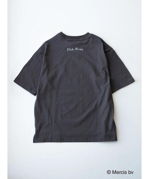 koe（コエ）の「miffy&teddy tshirts*（Tシャツ/カットソー・レディース・ホワイト/チャコールグレー・MEDIUM/LARGE）」の6枚目の写真