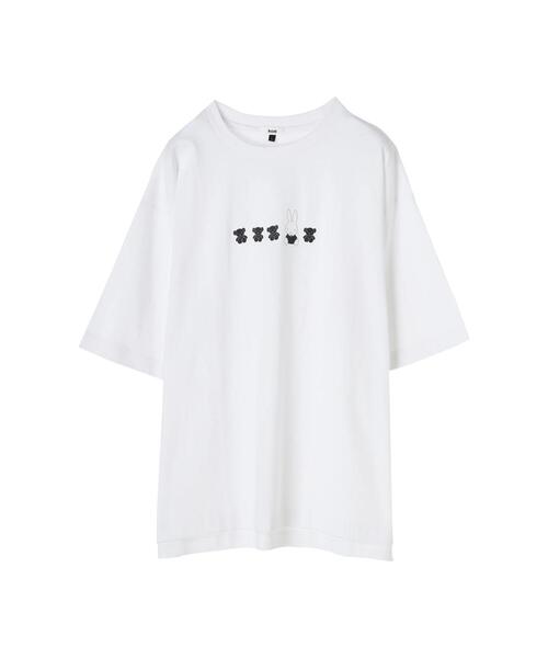 koe（コエ）の「miffy&teddy tshirts*（Tシャツ/カットソー・レディース・ホワイト/チャコールグレー・MEDIUM/LARGE）」の20枚目の写真