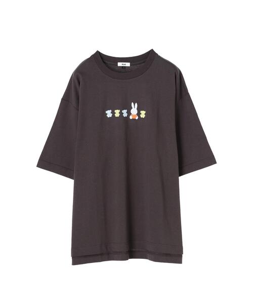 koe（コエ）の「miffy&teddy tshirts*（Tシャツ/カットソー・レディース・ホワイト/チャコールグレー・MEDIUM/LARGE）」の21枚目の写真