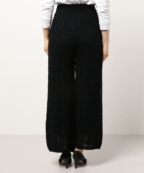 RETRO GIRL（レトロガール）の「スカシ編みパンツ（その他パンツ・レディース・ライトベージュ/オフホワイト/ブラック・FREE）」の4枚目の写真