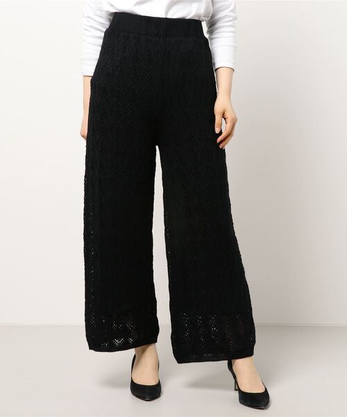 RETRO GIRL（レトロガール）の「スカシ編みパンツ（その他パンツ・レディース・ライトベージュ/オフホワイト/ブラック・FREE）」の19枚目の写真