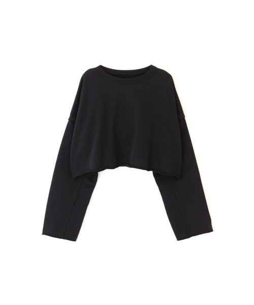 FREE'S MART（フリーズマート）の「◇ボートネックカットオフ短丈スウェット（スウェット・レディース・ベージュ/ライトカーキ/ブラック/ピンク・FREE）」の12枚目の写真