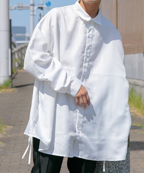 Adoon plain（アドーンプレーン）の「【Adoon plain】フラワープリントオーバーシャツ（シャツ/ブラウス・メンズ・ホワイト/ライトブルー/ブラック/グリーン・MEDIUM/LARGE）」の12枚目の写真