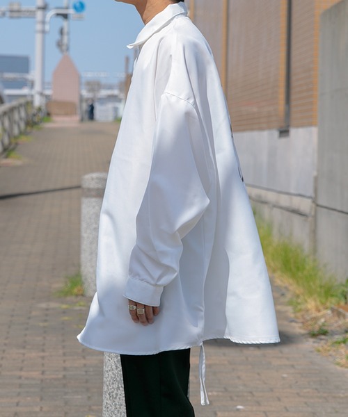 Adoon plain（アドーンプレーン）の「【Adoon plain】フラワープリントオーバーシャツ（シャツ/ブラウス・メンズ・ホワイト/ライトブルー/ブラック/グリーン・MEDIUM/LARGE）」の15枚目の写真