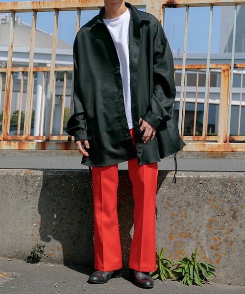 Adoon plain（アドーンプレーン）の「【Adoon plain】フラワープリントオーバーシャツ（シャツ/ブラウス・メンズ・ホワイト/ライトブルー/ブラック/グリーン・MEDIUM/LARGE）」の16枚目の写真