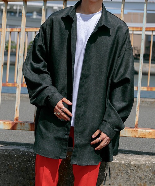 Adoon plain（アドーンプレーン）の「【Adoon plain】フラワープリントオーバーシャツ（シャツ/ブラウス・メンズ・ホワイト/ライトブルー/ブラック/グリーン・MEDIUM/LARGE）」の19枚目の写真