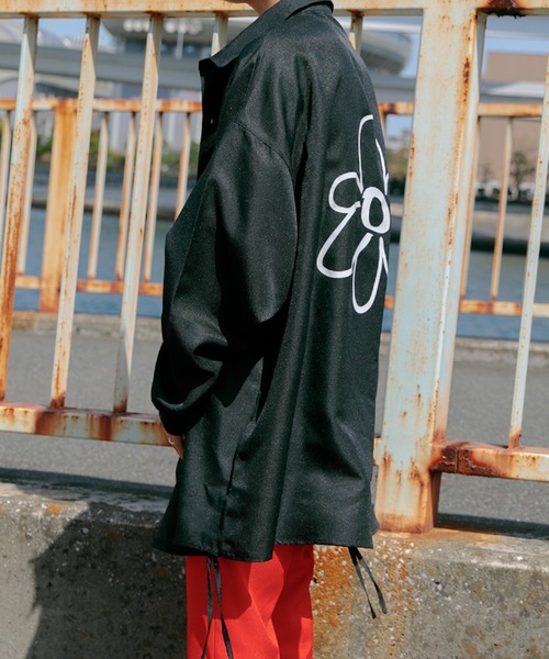 Adoon plain（アドーンプレーン）の「【Adoon plain】フラワープリントオーバーシャツ（シャツ/ブラウス・メンズ・ホワイト/ライトブルー/ブラック/グリーン・MEDIUM/LARGE）」の22枚目の写真