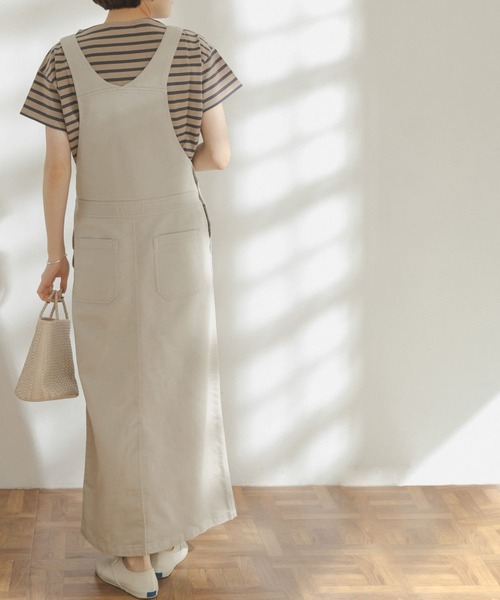 FORK&SPOON(フォークアンドスプーン)の「FORK&SPOON マキシジャンパースカート(ジャンパースカート・レディース・カーキ/グレー系その他・ONE)」の20枚目の写真