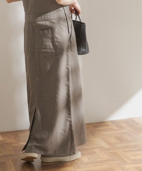 FORK&SPOON(フォークアンドスプーン)の「FORK&SPOON マキシジャンパースカート(ジャンパースカート・レディース・カーキ/グレー系その他・ONE)」の15枚目の写真