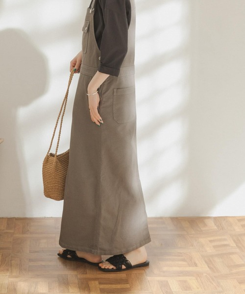 FORK&SPOON(フォークアンドスプーン)の「FORK&SPOON マキシジャンパースカート(ジャンパースカート・レディース・カーキ/グレー系その他・ONE)」の17枚目の写真