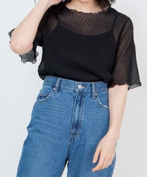 WEGO/【ZOZOTOWN&一部店限定】楊柳シフォンブラウスキャミセット
