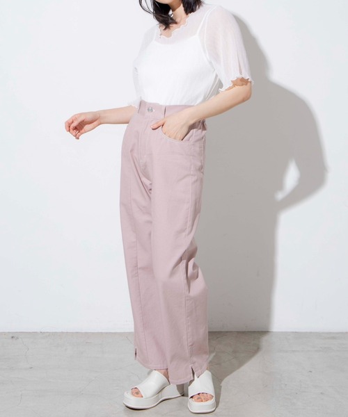 WEGO(ウィゴー)の「WEGO/【ZOZOTOWN&一部店限定】楊柳シフォンブラウスキャミセット(シャツ/ブラウス・レディース・ブラック/パープル/グリーン/オフホワイト/ピンク/ブルー・FREE)」の15枚目の写真