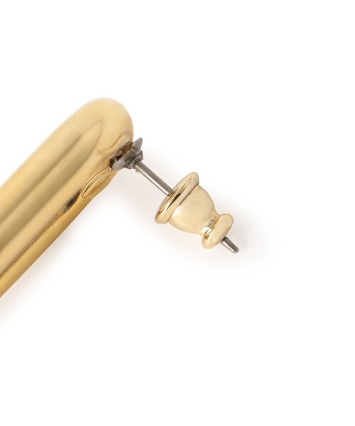 EPOCA（エポカ）の「シトラスチェーンコンビ　ピアス（ピアス（両耳用）・レディース・ブラック/オフホワイト・FREE）」の8枚目の写真