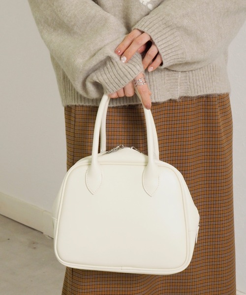 Crisp yours（クリスプユアーズ）の「【WEB限定】2wayスクエアバッグ（ハンドバッグ・レディース・ベージュ/アイボリー/ブラック/ブラウン・FREE）」の6枚目の写真