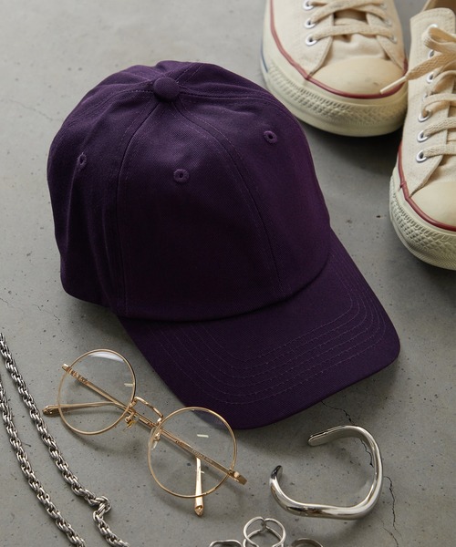 FRUIT OF THE LOOM（フルーツオブザルーム）の「【FRUIT OF THE LOOM】Baseball Low Cap Twill/キャップ（キャップ・レディース・ホワイト/ブラック/ベージュ/パープル/レッド/カーキ・FREE）」の5枚目の写真