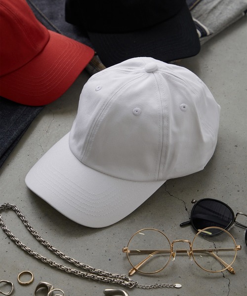 FRUIT OF THE LOOM（フルーツオブザルーム）の「【FRUIT OF THE LOOM】Baseball Low Cap Twill/キャップ（キャップ・レディース・ホワイト/ブラック/ベージュ/パープル/レッド/カーキ・FREE）」の2枚目の写真