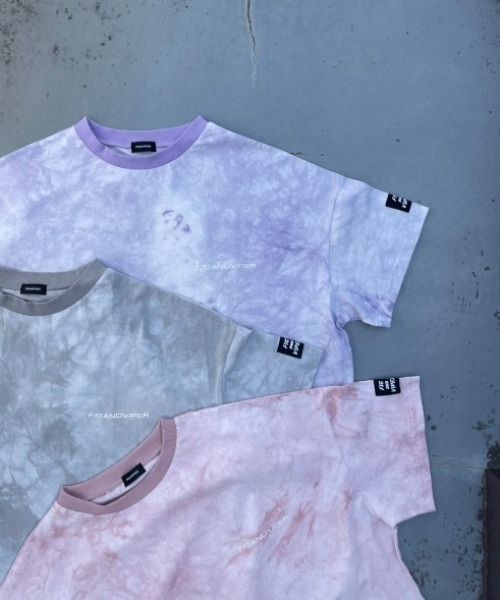 FIG&VIPER(フィグアンドバイパー)の「タイダイBIG-T(Tシャツ/カットソー・レディース・ピンク/グレー/パープル・FREE)」の15枚目の写真
