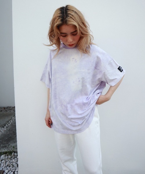 FIG&VIPER(フィグアンドバイパー)の「タイダイBIG-T(Tシャツ/カットソー・レディース・ピンク/グレー/パープル・FREE)」の11枚目の写真