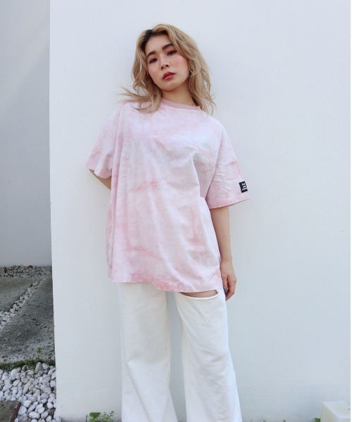 FIG&VIPER(フィグアンドバイパー)の「タイダイBIG-T(Tシャツ/カットソー・レディース・ピンク/グレー/パープル・FREE)」の10枚目の写真