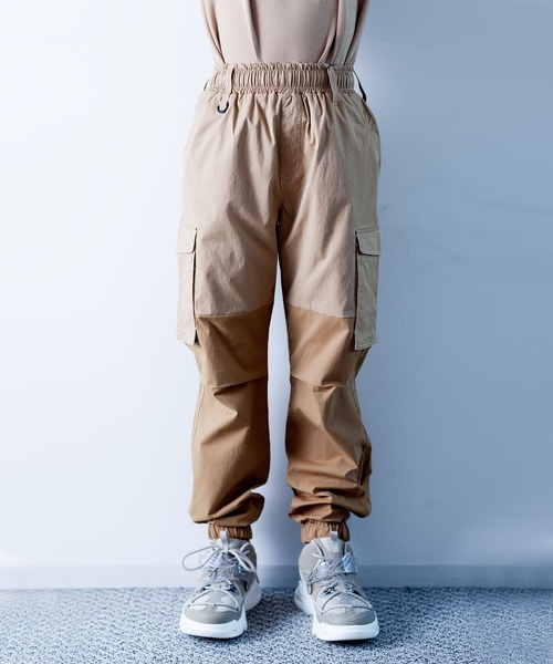 瞬足（シュンソク）の「瞬足/キッズ/切り替えカーゴジョガーパンツ/SSA2020（カーゴパンツ・キッズ・ベージュ/カーキ/チャコール・S/M/L/XL）」の20枚目の写真