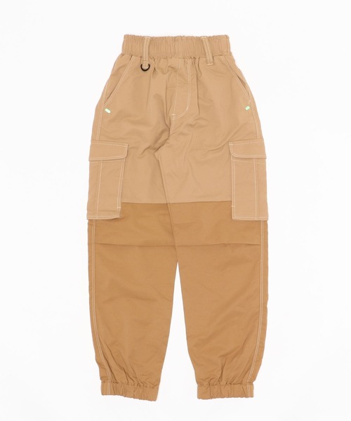 瞬足（シュンソク）の「瞬足/キッズ/切り替えカーゴジョガーパンツ/SSA2020（カーゴパンツ・キッズ・ベージュ/カーキ/チャコール・S/M/L/XL）」の7枚目の写真