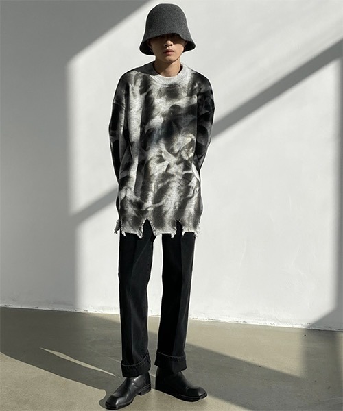 WESTBOY（ウエストボーイ）の「【WB ORIGINALS】Center Pleated Denim Pants WO21S312PT（デニムパンツ・メンズ・ライトブルー/ブラック/グレー/ブルー・M/L/XL）」の7枚目の写真