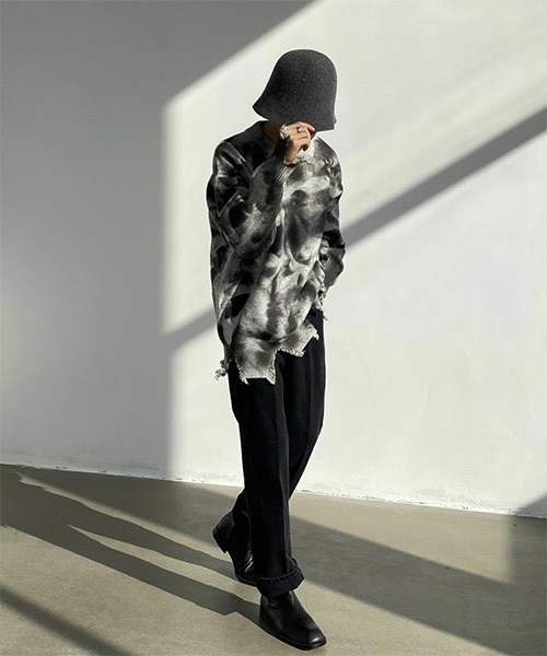 WESTBOY（ウエストボーイ）の「【WB ORIGINALS】Center Pleated Denim Pants WO21S312PT（デニムパンツ・メンズ・ライトブルー/ブラック/グレー/ブルー・M/L/XL）」の9枚目の写真