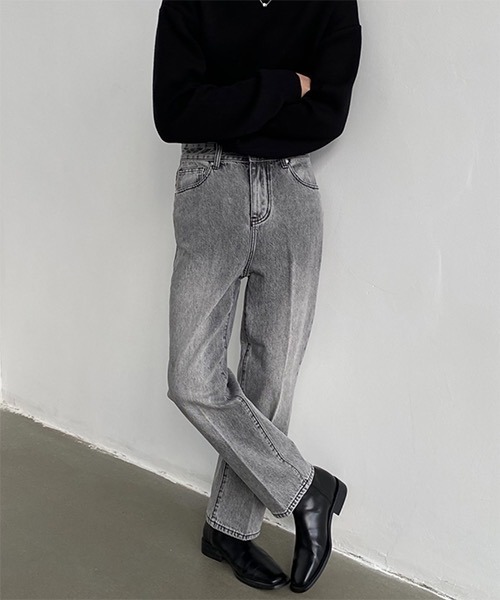 WESTBOY（ウエストボーイ）の「【WB ORIGINALS】Center Pleated Denim Pants WO21S312PT（デニムパンツ・メンズ・ライトブルー/ブラック/グレー/ブルー・M/L/XL）」の13枚目の写真