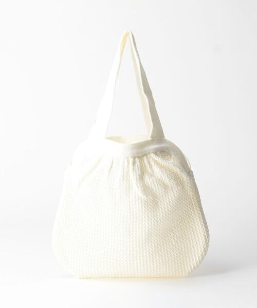 Lepidos（レピドス）の「＜DIARTE＞レースニットバッグ（トートバッグ・レディース・ホワイト/ベージュ/オレンジ・FREE）」の2枚目の写真