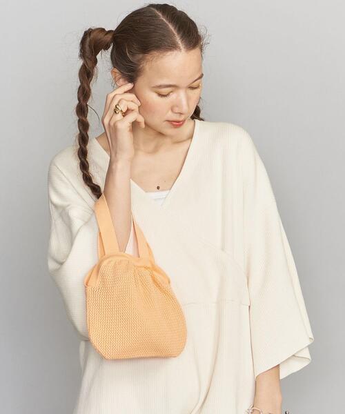 Lepidos（レピドス）の「＜DIARTE＞レースニットバッグ（トートバッグ・レディース・ホワイト/ベージュ/オレンジ・FREE）」の8枚目の写真