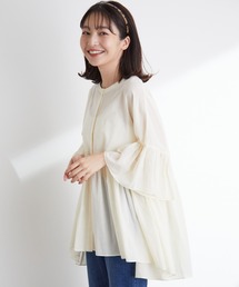 VIS | 【オーガニックコットン】ローンギャザーブラウス(シャツ/ブラウス)