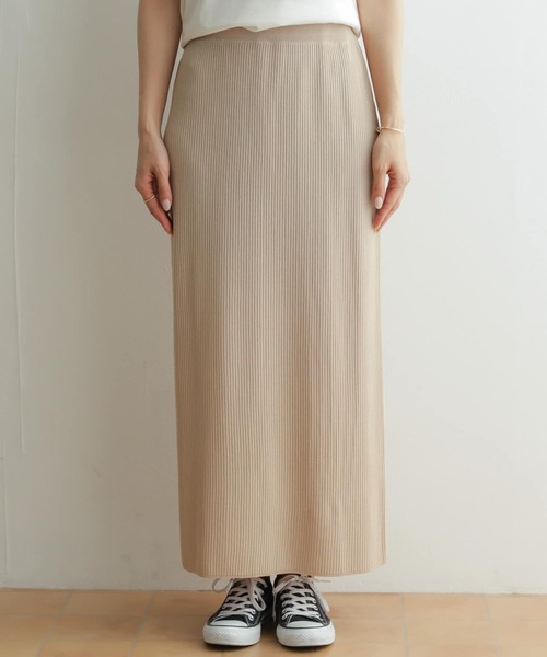 URBAN RESEARCH DOORS（アーバンリサーチドアーズ）の「リブニットスカート（スカート・レディース・モカ/ライトベージュ・ONE）」の20枚目の写真