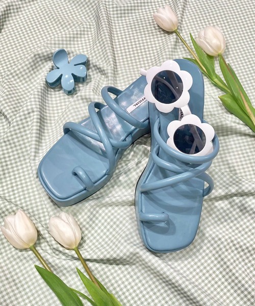 WC(ダブル シー)の「コード厚底サンダル(サンダル・レディース・ホワイト/ブラック/サックスブルー・SMALL/MEDIUM)」の3枚目の写真