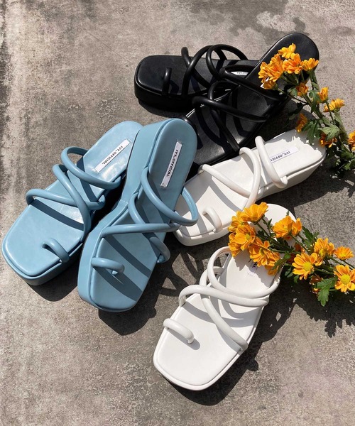 WC(ダブル シー)の「コード厚底サンダル(サンダル・レディース・ホワイト/ブラック/サックスブルー・SMALL/MEDIUM)」の7枚目の写真