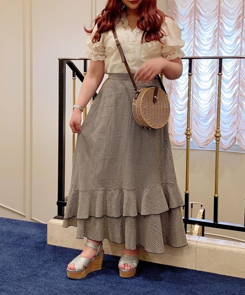 Heather(ヘザー)の「あいねねテンセルリボンブラウス 954264(シャツ/ブラウス・レディース・アイボリー/ブラウン/ブルー・FREE)」の11枚目の写真