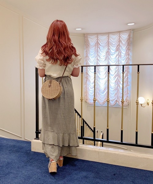 Heather(ヘザー)の「あいねねテンセルリボンブラウス 954264(シャツ/ブラウス・レディース・アイボリー/ブラウン/ブルー・FREE)」の12枚目の写真