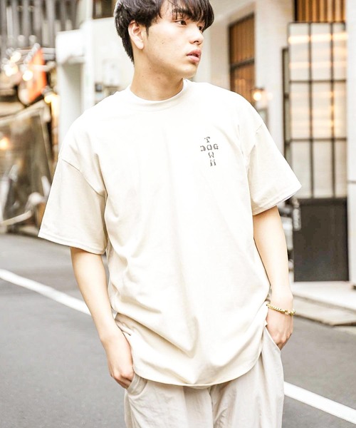 DOGTOWN（ドッグタウン）の「CROSS LOGO S/S T-SHIRTS/ドッグタウンバックプリント半袖Tシャツ（Tシャツ/カットソー・メンズ・インディゴブルー/チャコールグレー/オレンジ/サンドベージュ/チョコ/ホワイト×ブラック/ブラック×ホワイト・LARGE/X-LARGE/MEDIUM）」の16枚目の写真