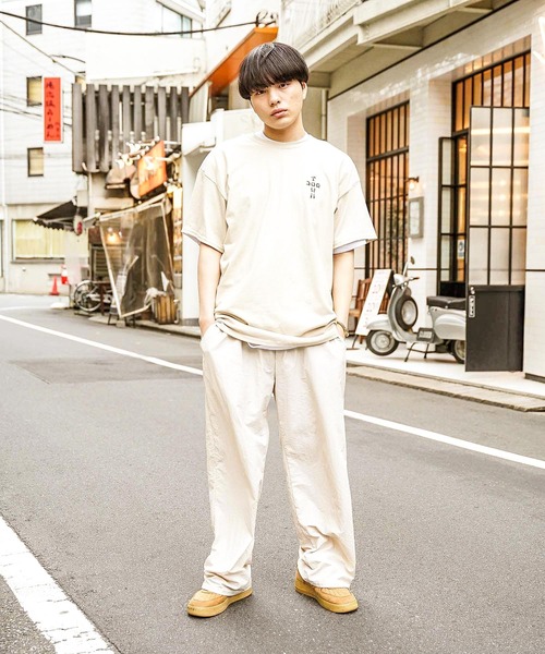 DOGTOWN（ドッグタウン）の「CROSS LOGO S/S T-SHIRTS/ドッグタウンバックプリント半袖Tシャツ（Tシャツ/カットソー・メンズ・インディゴブルー/チャコールグレー/オレンジ/サンドベージュ/チョコ/ホワイト×ブラック/ブラック×ホワイト・LARGE/X-LARGE/MEDIUM）」の20枚目の写真